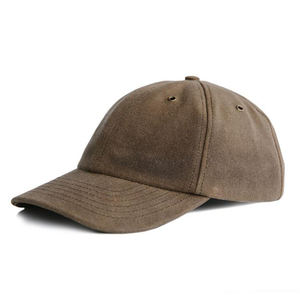Vintage Retro 6-Panel Washed Cotton Distressed Dad <b>Hat</b> with Pearl Decoration Metal Buckle Unisex Common Fabric Image Style - Product Image 2