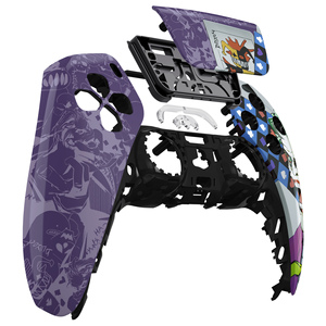 EXtremeRate Spider Armor Front Shell for PS5 Controller, DIY Replacement Shell Custom Touch Pad Cover for PS5 Gaming Controller