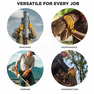 Nouveauté : Gants de travail à écran tactile, de qualité supérieure, respirants, en cuir, anti-chaleur, imperméables et durables - Product Image 6