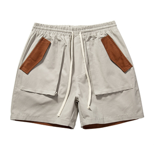 Shorts en molleton français pour homme, coupe décontractée, couleur unie, écologiques, streetwear décontracté, été, unisexe, bas de tenue respirant, vêtements de sport - Product Image 1