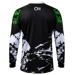 Maillot de course moto personnalisé à manches longues imprimé par sublimation, chemise de motocross MX à séchage rapide et respirante - Product Image 2