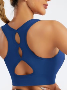 Premium Seamless Workout Top Sport <b>Bra</b> | Ribbed Band Active Crop Bralette | Women High <b>Stretch</b> Elastic Training Apparel - Product Image 5