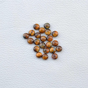 พลอยเพียเทอร์ไซต์สีทองธรรมชาติอัญมณีทรงหลวมกึ่งมีค่าขนาด5มม. - Product Image 2