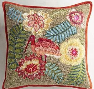 Cheap Beaded Embroidery Cushion Cover for Boho Home Decor, Sofa Styling, Bedroom Decoration and Traditional Interior Design - Product Image 5