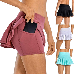 Minifalda de Tenis Plisada para Mujer con Volantes, Transpirable, Estilo Casual de Verano, Cintura Natural - Product Image 1
