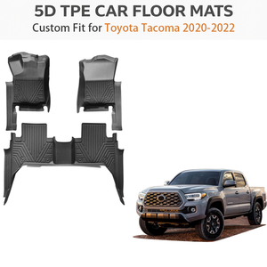 5D TPE <b>Waterproof</b> Full <b>Set</b> Car Floor Mats for Toyota Tacoma LHD 2020-2022 Car Mats All Weather Car Floor Mat Liner - Product Image 1