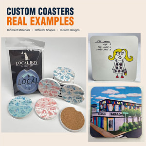 Custom Photo <b>Coasters</b> Personalized Sublimation <b>Ceramic</b> Eco-Friendly White with Logo Wholesale OEM Factory Low MOQ - Product Image 6