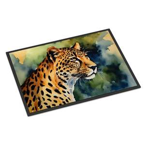 Leopard Design Non-Slip Indoor/<b>Outdoor</b> Doormat Washable Low Pile 24H X 36W Front Door <b>Mat</b> for Entryway - Product Image 1