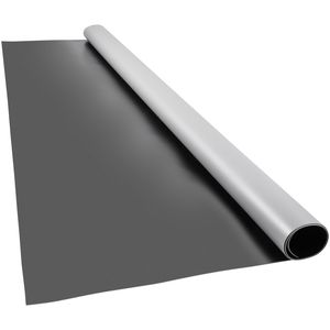 Pavimento da Ballo Portatile 6.6x11.8ft, Spessore 0.06in, in PVC Vinilico Nero/Grigio Reversibile, Antiscivolo, Pavimentazione in Plastica - Product Image 1