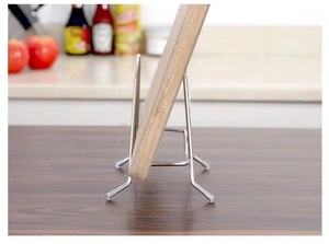 Égouttoir de rangement ovale en acier inoxydable résistant à l'eau pour plan de travail de cuisine, support multi-usages pour planches à découper - Product Image 6