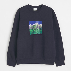 <b>Men</b> Heavyweight Oversized Sweatshirt 500GSM Cotton Fleece <b>Pullover</b> Streetwear Blank Crewneck Winter Hoodie sweatshirt - Product Image 2