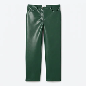Pantalons en cuir véritable de luxe, logo personnalisé, vente en gros, pantalons en cuir véritable de qualité supérieure - Product Image 1
