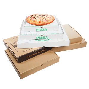 Free Design Custom Printed Logo Adjustable Size Corrugated Card Board Pizza <b>Packaging</b> Recycle <b>Material</b> Delivery Box - Product Image 5
