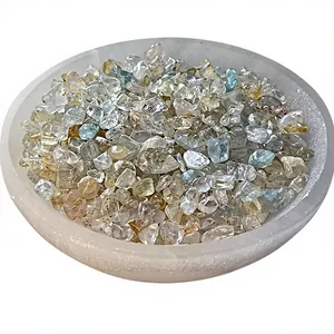 Figurines en cristal de topaze citron gravées, 3-5 mm, thème ange, pierre de guérison, vente en gros, décoration maison et fêtes, Gujarat AMAYRA - Product Image 1