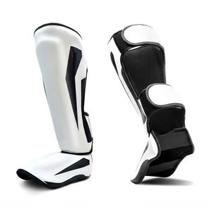 Protections de tibia en cuir et PU pour l'entraînement de Muay Thai, MMA et boxe - Product Image 1