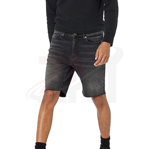 Men's Distressed Black Denim Shorts Straight Leg Mid Waist Cotton Casual Summer Wear Pocket Casual Jean Shorts Custom Logo - Product Image 3