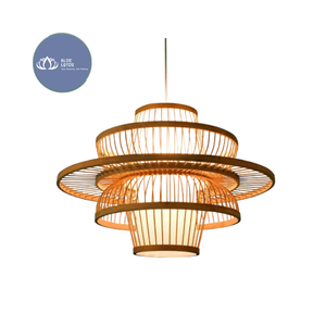 Lámpara Colgante de Metal con Diseño de Flor de Loto Azul de Alta Calidad, 2700K LED, Venta al Por Mayor - Product Image 1