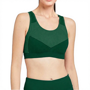 Sujetador deportivo de color para mujer, espalda cruzada, soporte medio, transpirable, de elastano y poliéster, para yoga y ropa deportiva. - Product Image 3