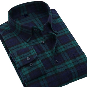 Chemise en flanelle à carreaux pour homme, manches longues, boutonnée, décontractée, 100% coton, respirante, grande taille, pour le printemps et l'automne - Product Image 5