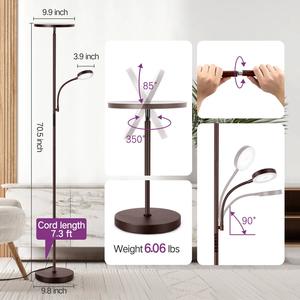 Lámpara de Pie Industrial de Hierro Negro con Diseño de Jaula Vintage para Decoración Estilo Loft - Product Image 4