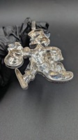 Colgante de Plata de Ley 925 con Diseño de Bolsa de Dinero de Dibujos Animados, Moissanita VVS, Chapado en Plata, Estilo Hip Hop, Lujoso, Colorido, Unisex
