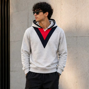 Sweat à capuche personnalisé avec logo et style, bande réfléchissante noire, nouvelle arrivée, qualité supérieure, service OEM - Product Image 1