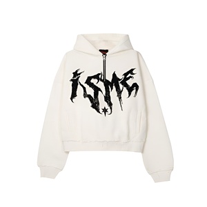 Sudadera corta con logo gráfico atrevido, identidad streetwear audaz, corte moderno y holgado, sudaderas de moda inspiradas en la cultura juvenil. - Product Image 1