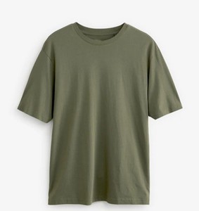 T-shirts noirs personnalisés pour hommes, manches courtes, col rond, 100 % coton, logo frontal, style formel, coupe ample, anti-boulochage, pour l'été - Product Image 2