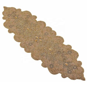 New Arrival Handmade Modern Style Glass Beaded <b>Table</b> <b>Runner</b> Decorative Farmhouse Rustic <b>Table</b> <b>Runner</b> for Dining <b>Table</b> Decoration - Product Image 3