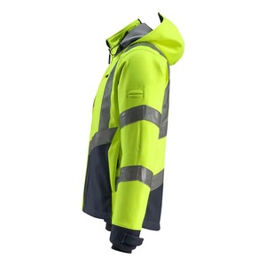 Waterproof Reflective Safety <b>Jacket</b> High Visibility Workwear with Hood Industrial Protective Clothing Roadside <b>Workers</b> - Product Image 5