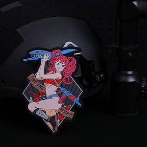 Custom Soft PVC Rubber <b>Patch</b> Raised Embossed Logo Badge for Clothing Hats <b>Backpacks</b> Uniform Tactical Gear Wholesale Factory - Product Image 6