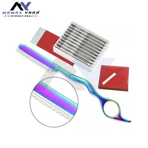 Rasoir professionnel pour la retouche des cheveux avec lame tranchante, outil de coupe, d'éclaircissement et de coiffage de haute qualité pour barbiers et salons de coiffure - Product Image 3