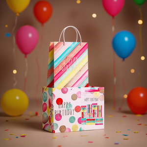 Borsa Regalo ILAN 24x18x8cm Design Compleanno Bomboniera per Feste - Product Image 3