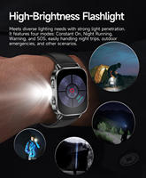 Reloj Inteligente ET571 con Pantalla IPS, Linterna, Resistencia al Agua IP68, Monitor de Sueño, Carga Magnética, Respuesta a Llamadas, Alarma, Deporte y Fitness