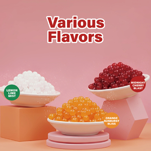 2026 Leamaxx Taiwan Lemon Lime Mist Soda Popping Bursting Boba Juice Ball para Té de Burbujas Proveedor Mayorista - Product Image 5