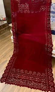 2023 colección de Bodas de lujo indio pakistaní último chal pesado de terciopelo con corte láser Venta caliente desgaste de fiesta para adultos - Product Image 5