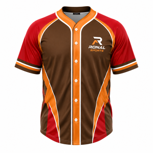 Maillot de baseball en promotion – 100 % polyester respirant, tenue sportive d'équipe, impression personnalisée, disponible dans toutes les couleurs - Product Image 1