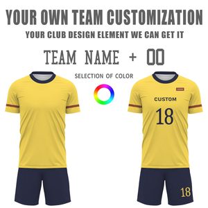 Factory Wholesale Custom Plus Size Soccer Uniform Sets Summer Winter Unisex Jersey Kit Custom Design Logo Printing - Product Image 5