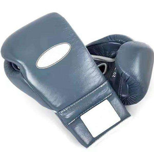 Econex Sports Black Leather Boxing Gloves 14oz Full Finger Hook Loop <b>Adjustable</b> Wrist <b>Strap</b> Customizable Training Gear for - Product Image 2