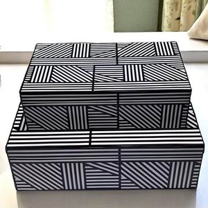 ILAHI's Bone Inlay <b>Drawer</b> Modern Design Agate Detailing <b>Storage</b> Portable Home Furniture - Product Image 1