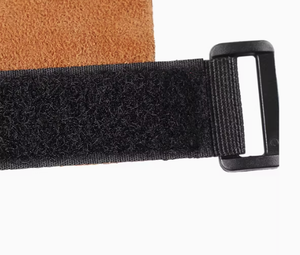 Hardihood International Premium Leather Adjustable Hook Loop Gymnastics <b>Palm</b> Grips <b>Cross</b> Training Weight Lifting Fitness Unisex - Product Image 5