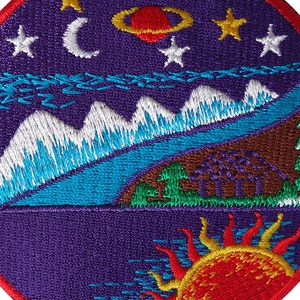 New Arrival Best Selling Canvas Fabric Embroidery <b>Patch</b> <b>Sew</b>-<b>On</b> for Hats Factory Made Wholesale Price Lightweight - Product Image 2