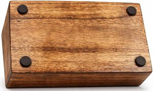Caja de Almacenamiento Rectangular de Madera de Mango Tallada a Mano, Hecha en India, de Buena Calidad, para Uso en la Cocina, en Venta por un Vendedor Confiable - Product Image 6