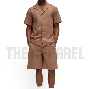 Nouvelle Collection – Ensemble Décontracté Homme Été : T-shirt Manches Courtes Tricoté Respirant et Short Uni avec Logo Personnalisable – Vente Flash - Product Image 5