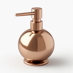 Premium <b>Brushed</b> Brass Soap Dispenser Designed For Elegant Bathroom Countertops With Durable Construction And <b>Smooth</b> Pump - Product Image 5