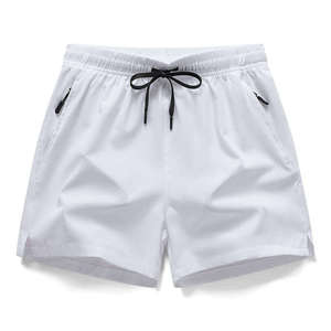 Shorts en nylon solide écologiques personnalisés pour hommes, idéaux pour la gym et la course à pied, séchage rapide, faible MOQ, directement de l'usine. - Product Image 4