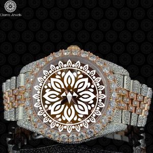Montre de luxe Charm_Jewells en acier inoxydable, cadran analogique rond de 38 mm, cristal saphir, fermoir pliant lumineux, mode féminine - Product Image 1