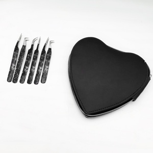 Pince à épiler professionnelle RMI personnalisée à 65 degrés pour extensions de cils, revêtement papier, poignée diamant, marque privée, en acier inoxydable - Product Image 6