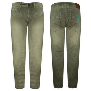 Jeans de Mezclilla de Pierna Recta para Hombre, Cintura Alta, Lavado Desgastado, con Parches, Multibolsillos, 100% Algodón, para Invierno y Primavera - Product Image 5