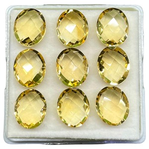 ซิทรินธรรมชาติ 11x9 มม. รูปไข่ทรงบริโอเลต ไม่ผ่านการปรับแต่ง ราคาขายส่ง - Product Image 1